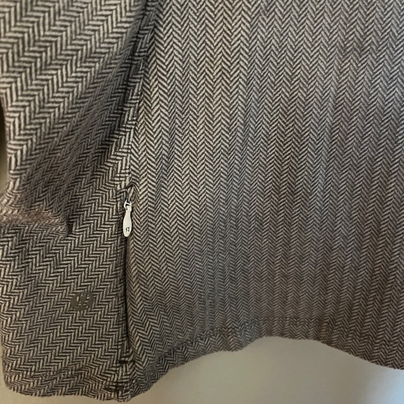Lululemon Kanto Catch Me Thermal Run Longsleeve Top Heathered Herringbone Size 4 - Picture 4 of 4